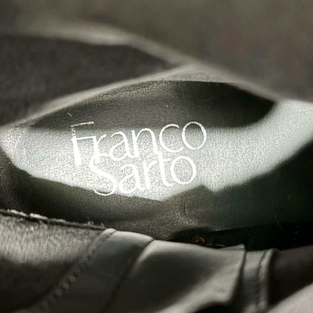 Franco Sarto Lance 2 Western Mid Calf Cowboy Boots Bordeaux Gloss (5) - Picture 5 of 7